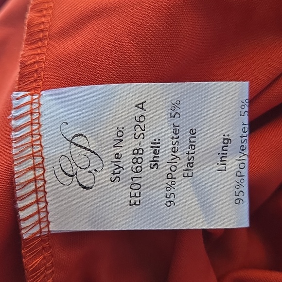 Ever Pretty Chiffon High Slit Sleeveless Formal Dress In Burnt Orange Size 4 - Picture 14 of 16